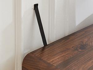 【Valentine's Day Gift】ONBRILL Modern 31.5" Curved Sideboard With Adjustable Shelf & 2 Curved Door Handle for Stylish Storage