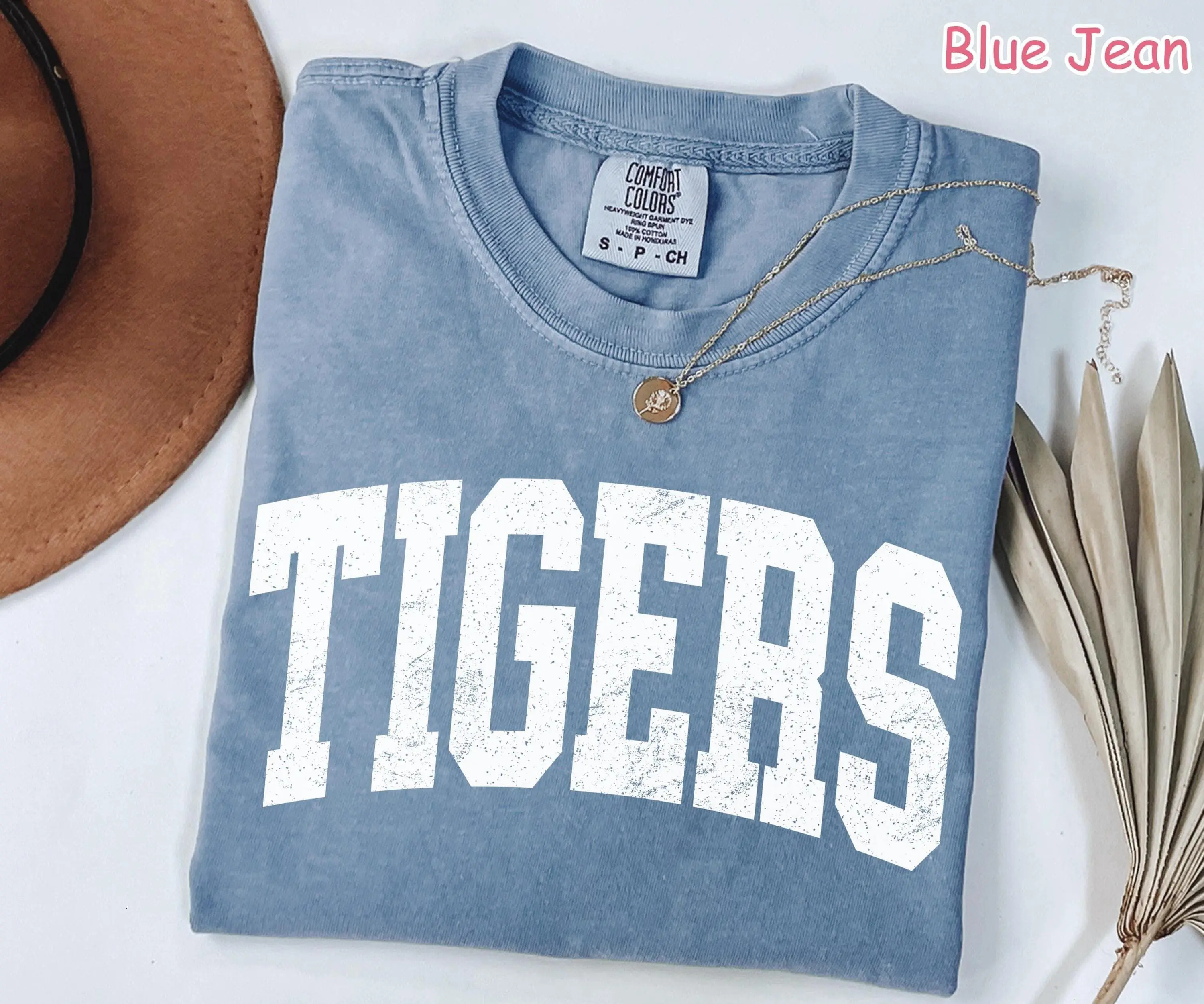 Comfort Colors Retro Tigers Shirt, Game Day Tigers Tee, School Mascot Shirt, College Spirit Tiger Mascot Shirt, Tailgate Football Mom Shirt