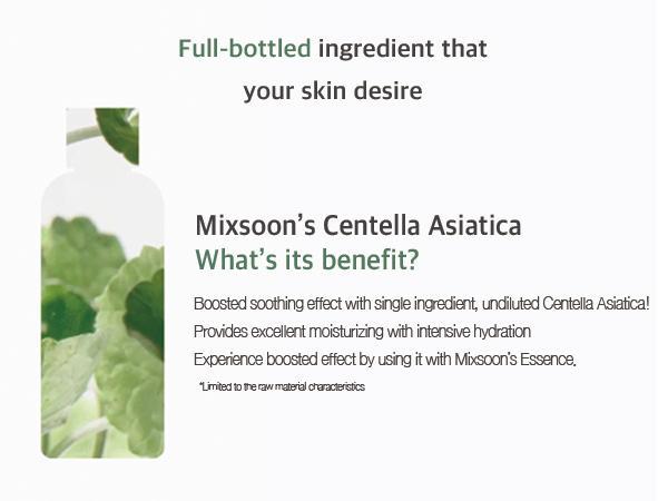 [mixsoon] Centella Asiatica Toner 5.07 fl.oz / 150ml Calming Repair for Sensitive Skin Korean Skin Care Vegan