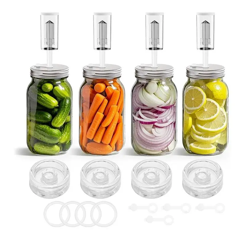 Fermentation Kit for Wide Mouth Fermentation Jar,Pickling/Sauerkraut Kit for Mouth (Jars Not Included)