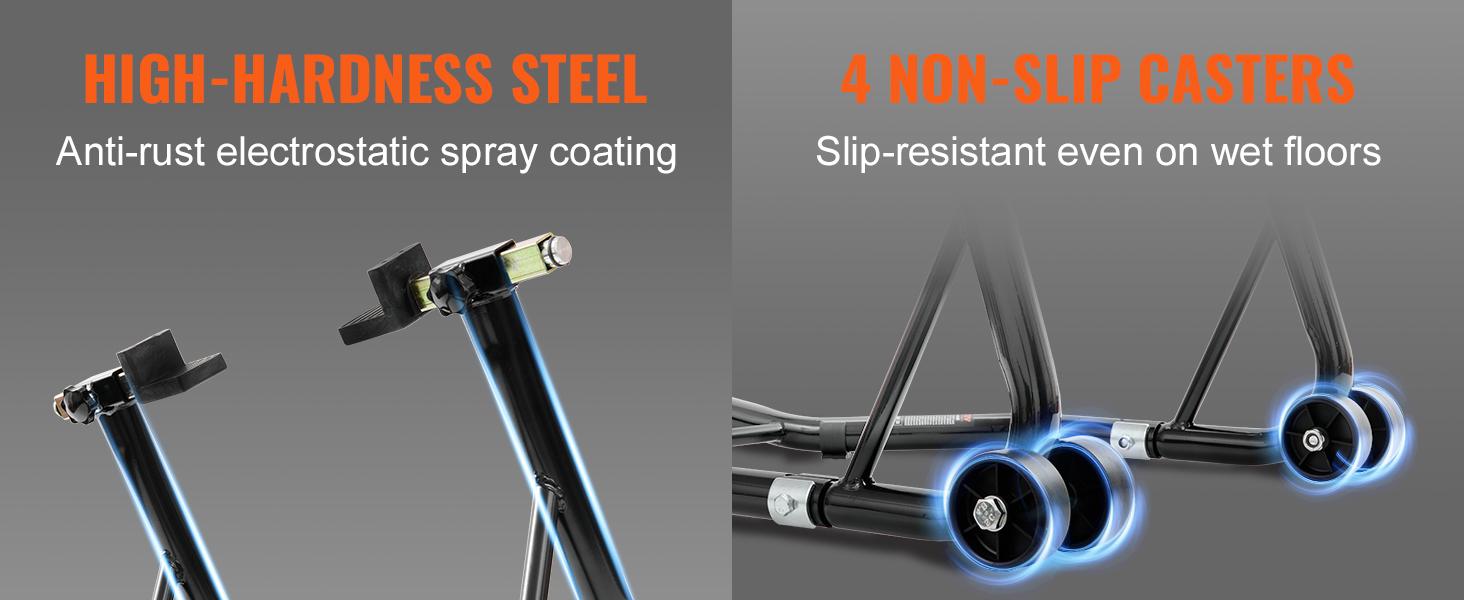 VEVOR Motorcycle Stand Lift, Various specifications, Front Rear Combo Stand Lift Stand, U+L Fork Swingarm Spool, Compatible with Most Yamaha Honda Kawasaki Suzuki Motorcycles, Black, Motorcycle bike stand