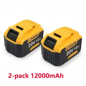 20V 12.0Ah Lithium-Ion Battery For DEWALT , Compatible with DCB200 DCB201