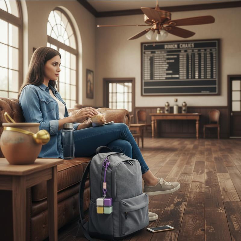 Weekly Pill Organizer 7 Day Travel Pill Case with Magnetic Closure Easy Open Portable Pill Box with 8 Compartments for Vitamins Medication Multicolor