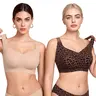 REALWILL Jelly Wireless Bra for Women – Natural Lift with Double-Layer Lifting Straps, Full Coverage Supportive Bra, Seamless No Underwire Everyday Comfort