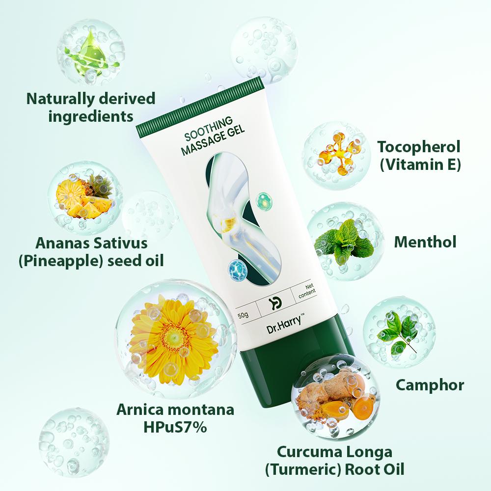 DR.HARRY 01 Joint Soothing Gel with Arnica, Turmeric Root Oil & Vitamin E