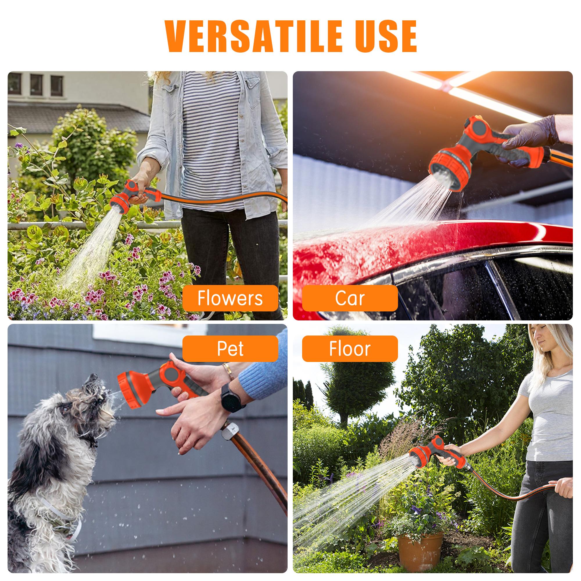 【summerfinds】NEOTEC Retractable Garden Hose Reel 90ft/100ft/130ft, 6.5 FT lead hose - Wall Mounted ,Heavy Duty Hose Reel with 3/4 Inch Brass Fittings & 9-Pattern Nozzle - Auto Rewind System, Any Length Lock, 180° Swivel Bracket 【summerfinds】NEOTEC Retractable Garden Hose Reel 90ft/100ft/130ft, 6.5 FT lead hose - Wall Mounted ,Heavy Duty Hose Reel with 3/4 Inch Brass Fittings & 9-Pattern Nozzle - Auto Rewind System, Any Length Lock, 180° Swivel Bracket