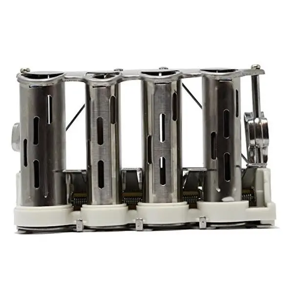 Nadex 4 Barrel Alloy Steel Coin Dispenser - Belt Clip, Quick Change Access, 8+4 Bill & Coin Slots, Removable Tray, Bill Slots, Steel Body, Four Bills