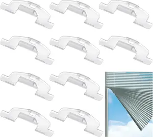10 Pcs Lift Handle for Cordless Honeycomb Cellular Shades Blind Clips for Cordless Bali Blind Cellular Shades Handle Colingmill