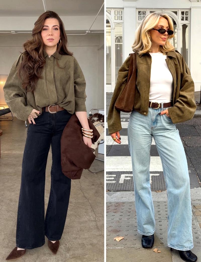 HVEWARM Women's Faux Suede Bomber Jacket Fall Winter Lapel Pilot Coat Casual Oversized Long Sleeves Zip Up Trendy Streetwear Outerwear Soft Luxe Look Classic Trendy Twist