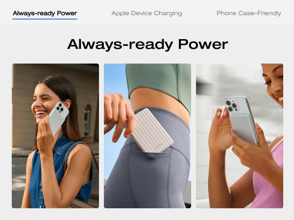 【Exclusive TikTok Gift】ECOFLOW RAPID Mag Power Bank (5k&10mAh, Magnetic Charging), Wireless Portable Charger, 20W Charging /USB-C, 20W Recharging, Compatible for iPhone 17/16/15/14/13/12 Series, AirPods /Wireless Charging Case Rechargeable Battery Pack