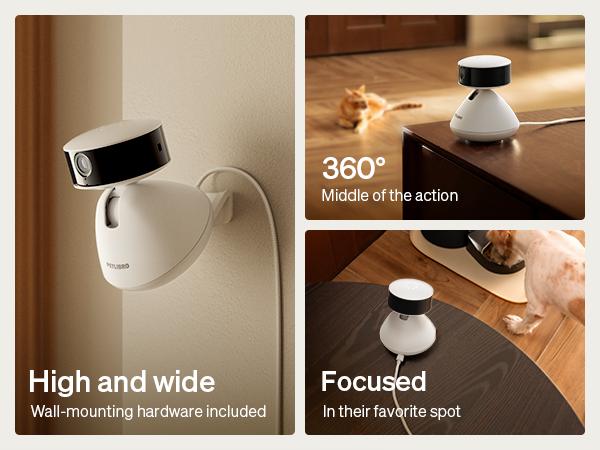 PETLIBRO AI Dog Camera Pet Camera Indoor with Phone App [Multi-Pet Recognition, Daily Activity Analysis & Smart Summaries] Cat Camera 360° View, 1080P Dog Cam Night Vision, 2-Way Audio WiFi Cam Cat