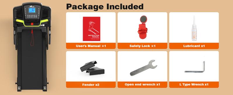 【New arrival with 3 incline】LIVIVOX 3.5 Folding Treadmill for Home/Office with Incline 330lb Weight Capacity, Portable Treadmill with Bluetooth, 12 Preset Programs, adjusting speed walking pad home gym equipment