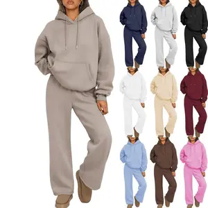 Womens2PieceOutfitsLoungeHoodieSweatsuitSetsOversizedSweatshirtBaggyFallFashionSweatpantswithPockets