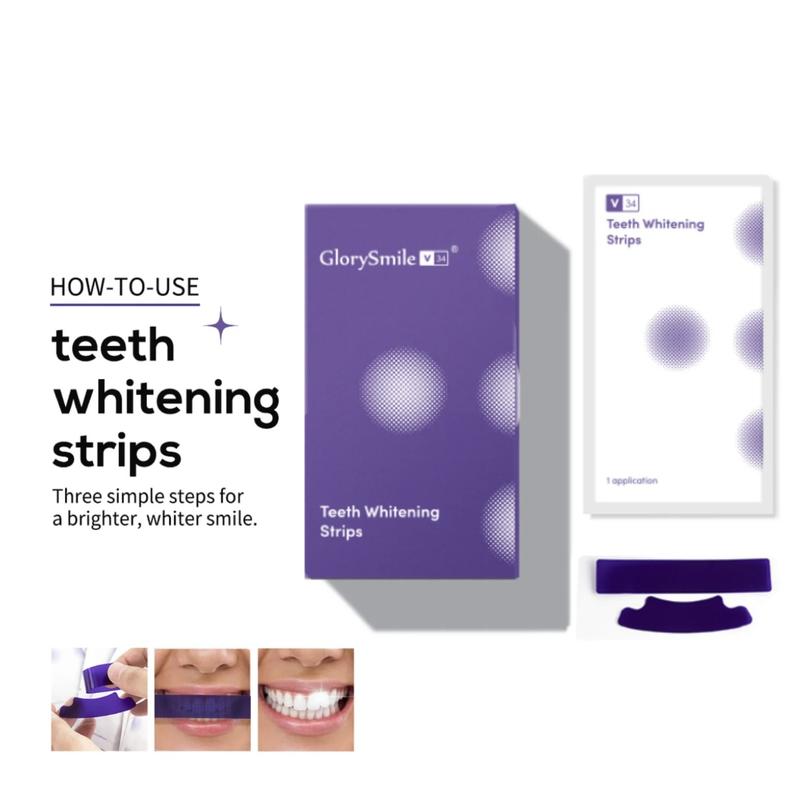 Whitening Strips, 7-day treatment (7 Packets - 2 Strips per pack)- Enamel-Safe Strips for Sensitive