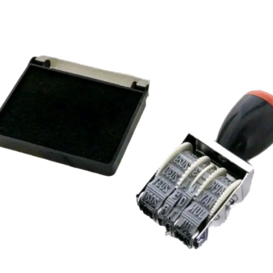 Convenient Date Stamp with Ink Pad - Office Stationery & Supplies, Office Accessories for Maintaining Organized Records, Adding Current Date to Class Records, Lesson Books and Personal Notes