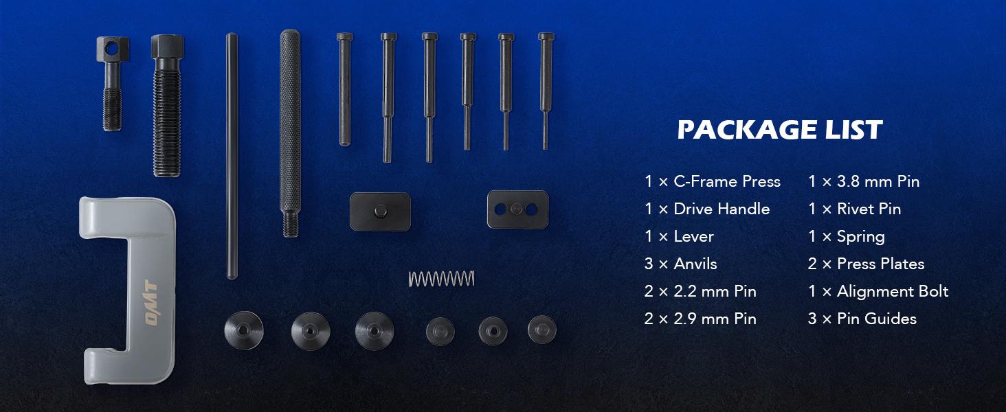 Orion Motor Tech Turbo System Leakage Tester Kit,10pc Blue/Black Turbo Boost Leak Tester Set with 4 Pairs of Stepped Adapters 1-3/8" to 3-1/2", Turbo Pressure Leakage Tester for Cooling Emissions Exhaust Pipes Automotive Maintenance