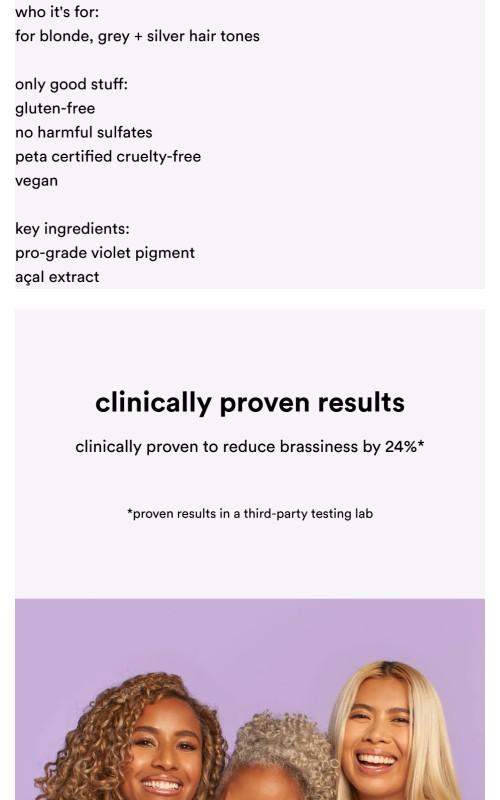 VERB Purple Shampoo - Violet Color, Cleansing Formula for Blonde, Grey & Light Brown Hair