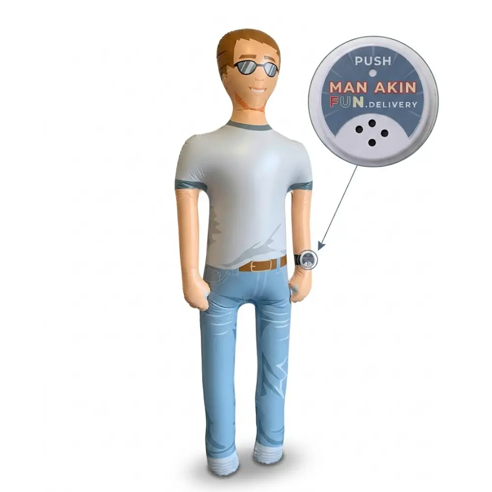 Man Akin by FUN Delivery – Inflatable Talking Husband Boyfriend Prank | Funny April Fools & White Elephant Gag Gift