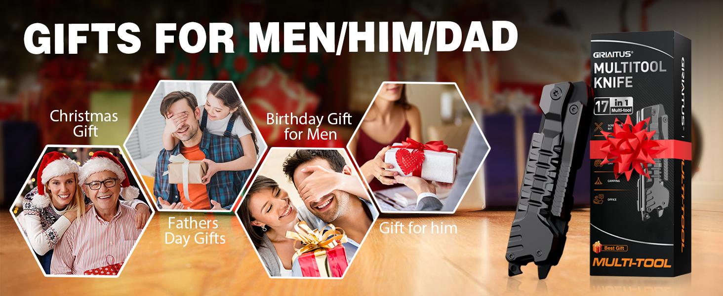 Men's Multi-Functional Knife Set (17-Piece Functional Equipment) - Ideal for Various Occasions and Camping Supplies