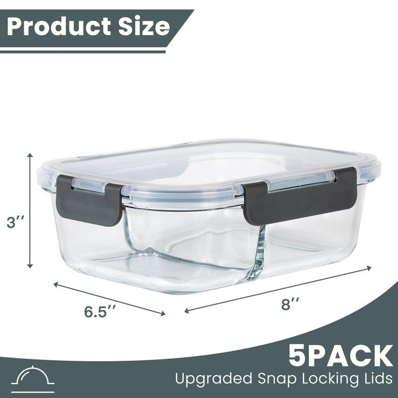 AISOON 50/40/24 PCS Food Storage Containers with Lids, Airtight, Leakproof, BPA-Free, Stackable Meal Prep Containers – Microwave, Freezer, Dishwasher & Oven Safe Kitchen Organization Utensils