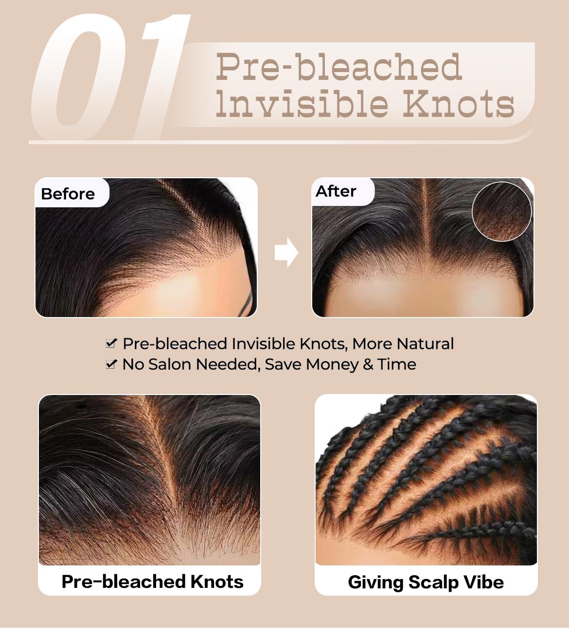 Wavymy Hair Pre Bleached Knots Wear Go HD Glueless 4x6 Lace Body Wave Human Hair Wigs 180% Denisity