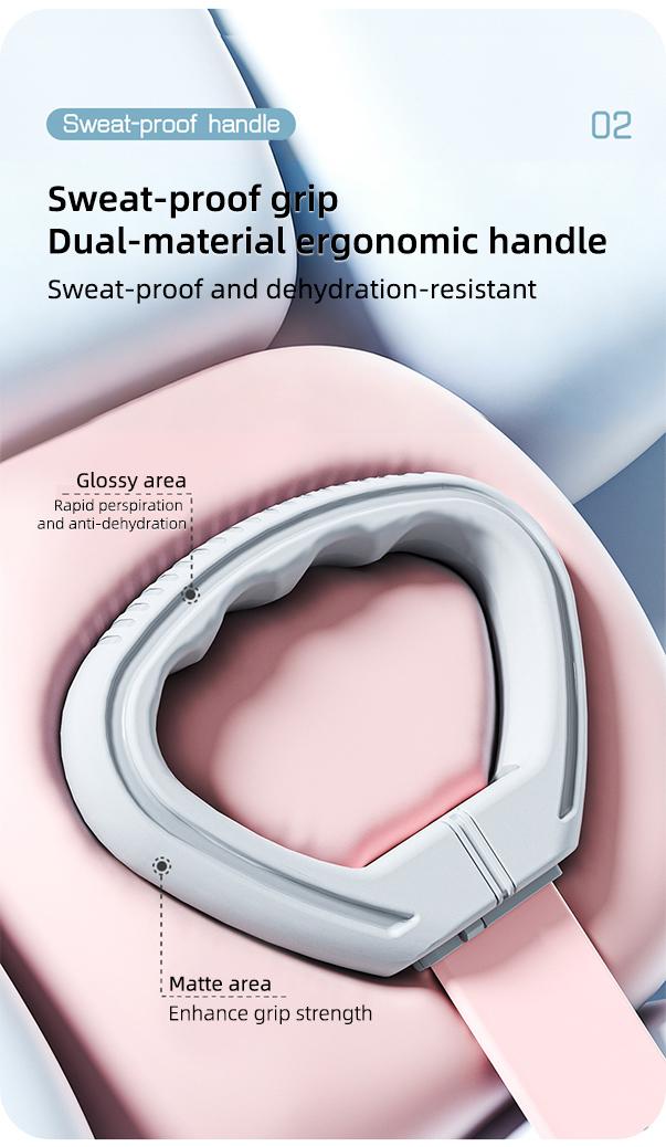 LEXI Multi Level Adjustable Resistance Band 10LB-25LB with Ergonomic Grips for Yoga Stretching Shoulder Training and Home Fitness Shaping