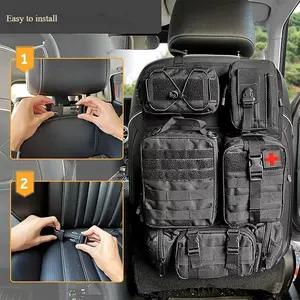 Six-piece Outdoor Travel Storage Set Car Emergency Medical Kit with Quick-release Velcro Car Seat Bag for Tools & Self-defense Weapons bedroom use carry-on size compression packing bag bottle water resistant vacuum seal air foldable basket family trip
