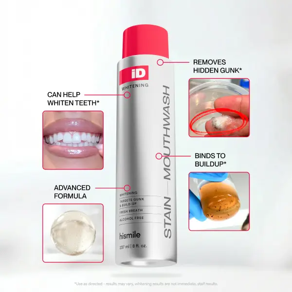 [NEW] [Hismile] Starter Bundle, V34 Whitening Strips & iD Whitening Mouthwash, Save 50% Value Deal