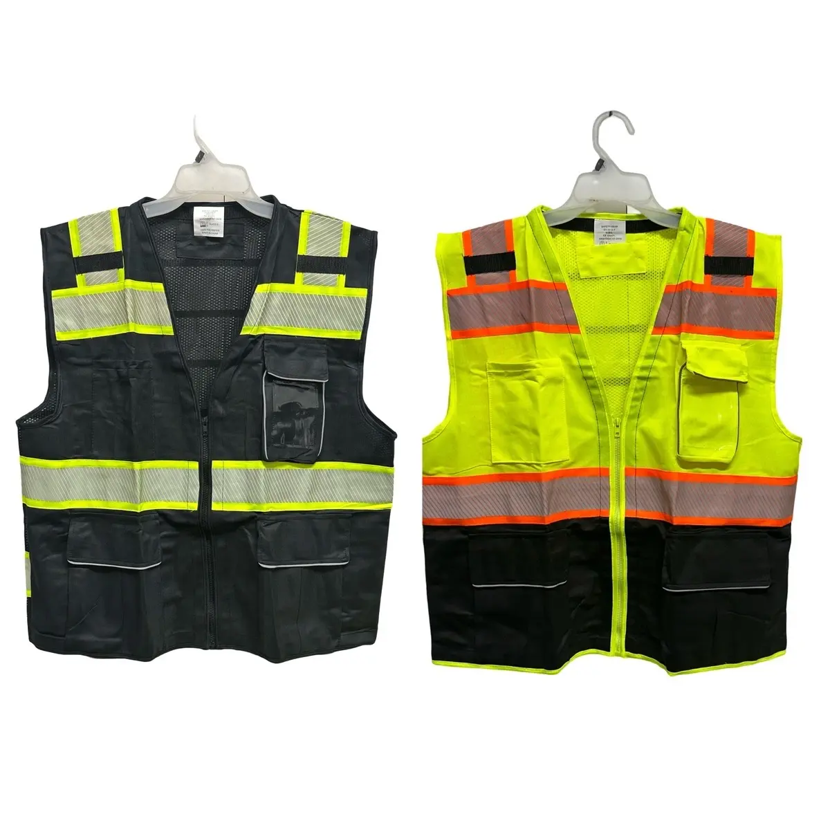 Safeguard Model 0519 Hi Vis Work Safety Vest - Reflective Tape, Front Pocket, Multi-Layer Construction, Protective Durable High-Visibility Safety Vest for Construction, Road Work, Hi Vis Vest, Protective Safety Vests