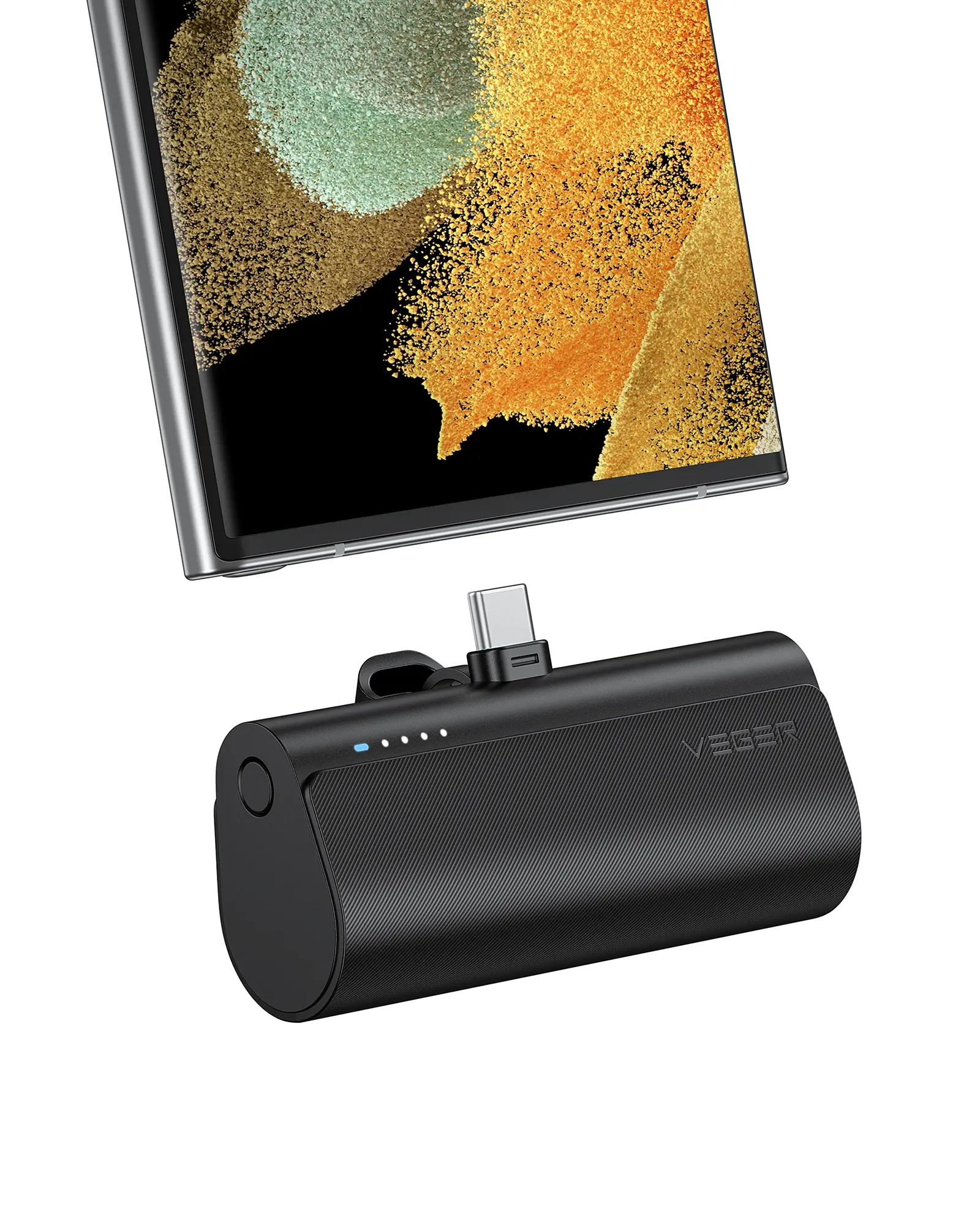 VEGER Ultra-Compact 20W USB-C Portable Charger - 5000mAh Mini Power Bank With Rapid Charging For Smartphones & Mobile Devices #Summervibes