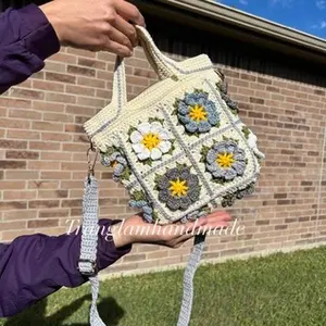 Handmade Crochet Women's Handbag - Elegant and Fashionable shoulder bags