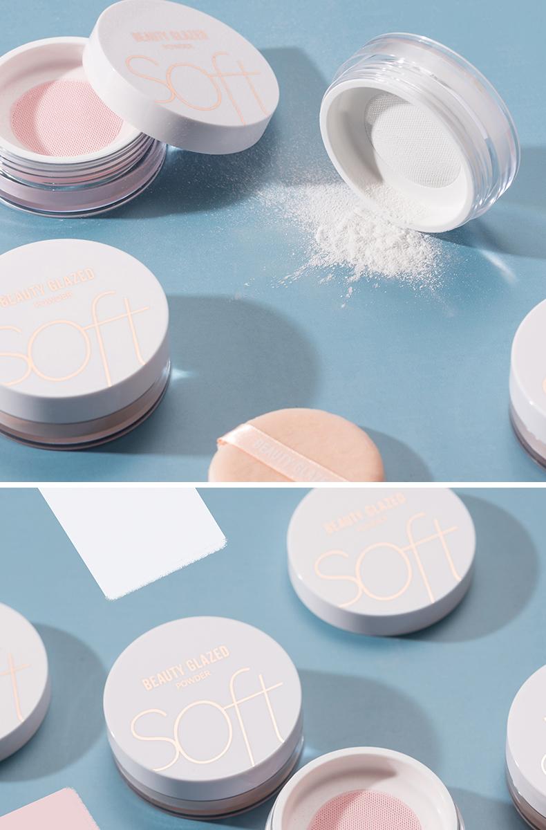 BEAUTY GLAZED Matte Oil-Controlling Powder - Waterproof, Traceless, Super Long-Lasting Flawless Lightweight Setting Makeup Cosmetic