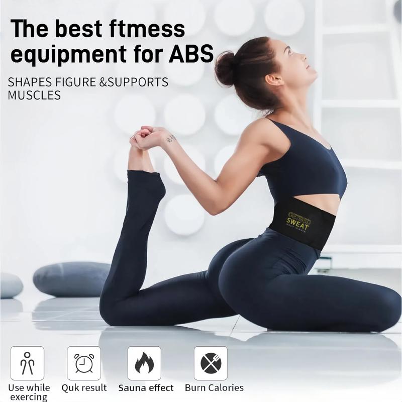 GETBED Classic Sweat Waist Trimmer for Women & Men Black/Pink CR Neoprene with Neo-Sweat Technology for High Intensity Training Gym Workouts Fitness Layer Waist Trainer Belt Exercise Waistband 2 Adjustable Sizes Choose Color