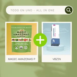 Magic Amazonas Powder: All in One includes · Fenugreek  ·  Aguaje  ·  Maca   Fennel  ·  Saw Palmetto  ·  Wild Yam ·  Beneficial for nails, skin, hair and digestion.