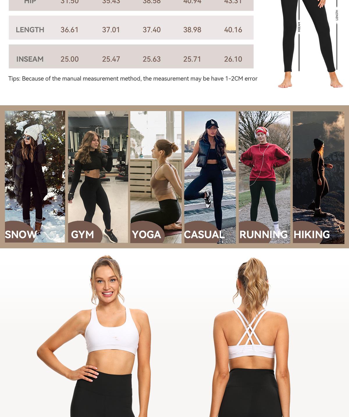 SHOWITTY Women's High Waisted Tummy Control Leggings – Comfortable Yoga Pants for Daily Wear, Cycling, Workout, Travel & Running