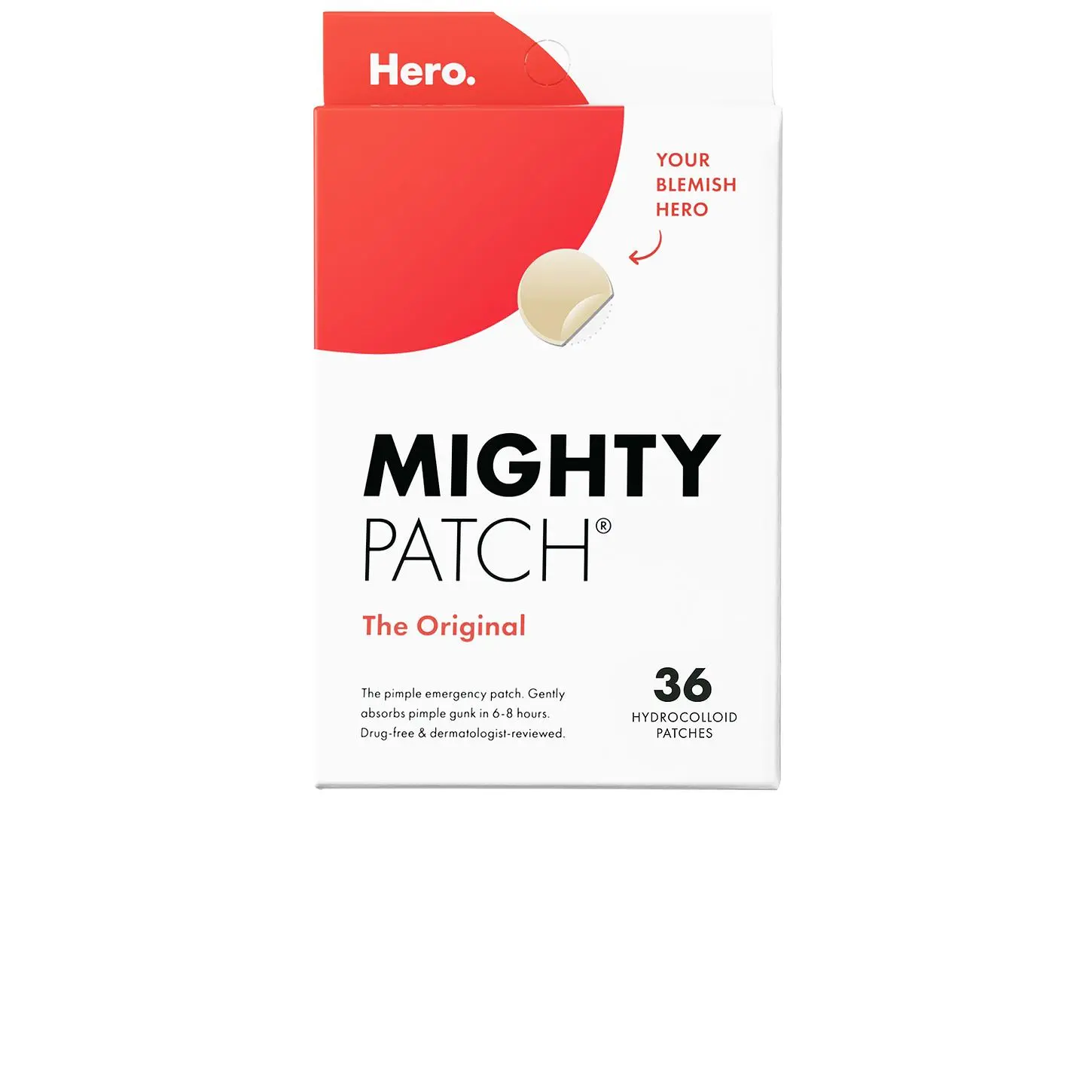 Hero Cosmetics Mighty Patch Original Pimple Patch 36 Count