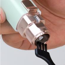 Eyebrow-Facial Hair Remover Women: Portable 2 in 1 Electric Shaver and Facial Trimmer - Rechargeable Eyebrow Lips Body Facial Razor Comfort