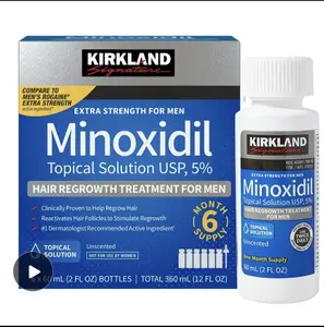 Kirkland Minoxidil Hair & Beard Growth Kit -Anti Hair Loss Treatment with Dropper &Derma Roller