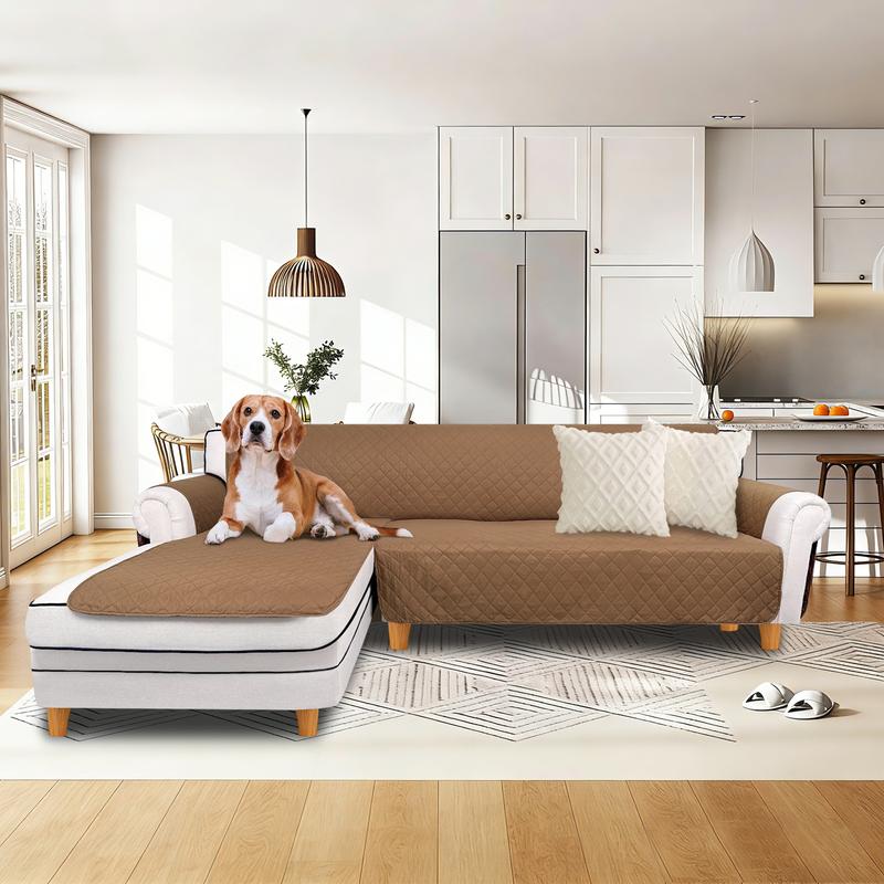 Easy-Going Sectional Couch Covers for Dogs, L Shape Sofa Cover Reversible Washable Sofa Slipcover, Water-Resistant Furniture Protector Sofa Blanket for Pets Kids, Livingroom, Homedecor
