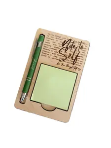 Note to Self Engraved Sticky Note Holder & You are Enough Pen Set Notepad Holder & Pen Set