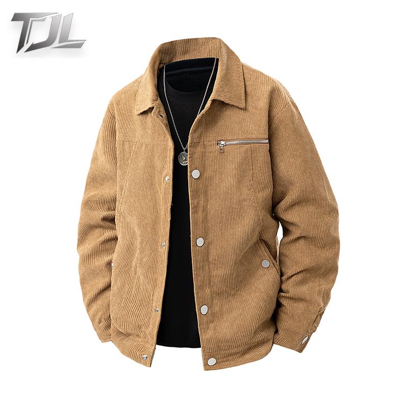 TJL Men's Corduroy Casual Jacket Relaxed Fit Vintage Style Button Down Shacket with Chest Pocket & Zipper Detail mr plankton gift for him tiktok shop black friday lapel zip men zip men Men's Varsity Baseball Sweatshirt Coat TJL Men's Corduroy Casual Jacket Relaxed Fit Vintage Style Button Down Shacket with Chest Pocket & Zipper Detail mr plankton gift for him tiktok shop black friday lapel zip men zip men Men's Varsity Baseball Sweatshirt Coat
