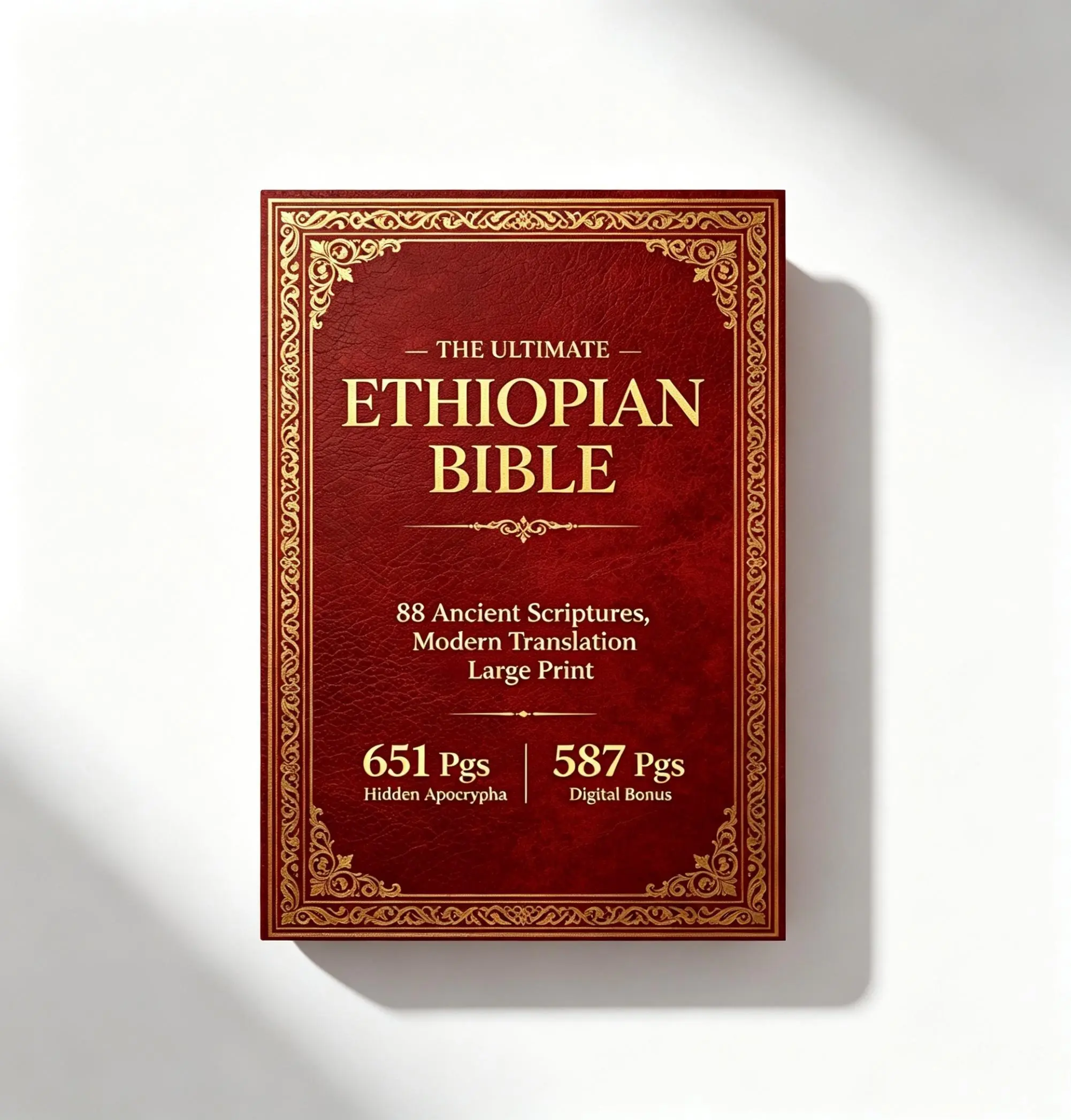 [2026 Special Edition Cover]-THE COMPLETE ETHIOPIAN BIBLE IN ENGLISH Illustrated: Includes Missing Apocrypha, Book of Enoch, Book of Ezras, Jubilees, Book of Wisdom and Other Sacred Orthodox Lost Books