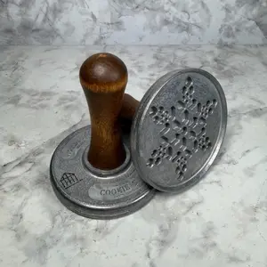 Nordic Ware Snowflake Cookie Stamp 3” Holiday Christmas Winter Farmhouse