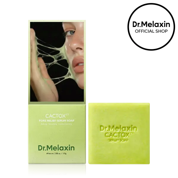 [Dr.Melaxin Official] CACTOX Pore Relief Serum Soap with Cactus-Infused Deep Cleansing for Soothing and Hydrating Care