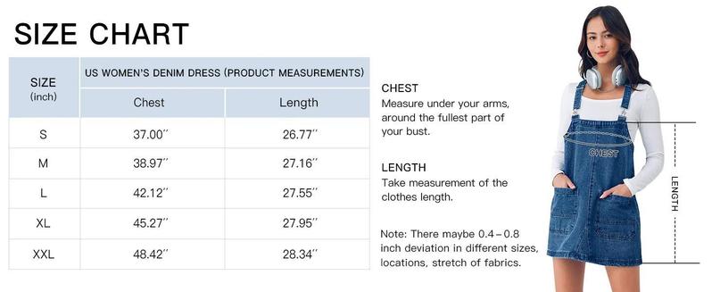 Imily Bela Women's Summer Cute Denim Overalls Dress Cozy Adjustable Strap Trendy Mini Jean Dresses