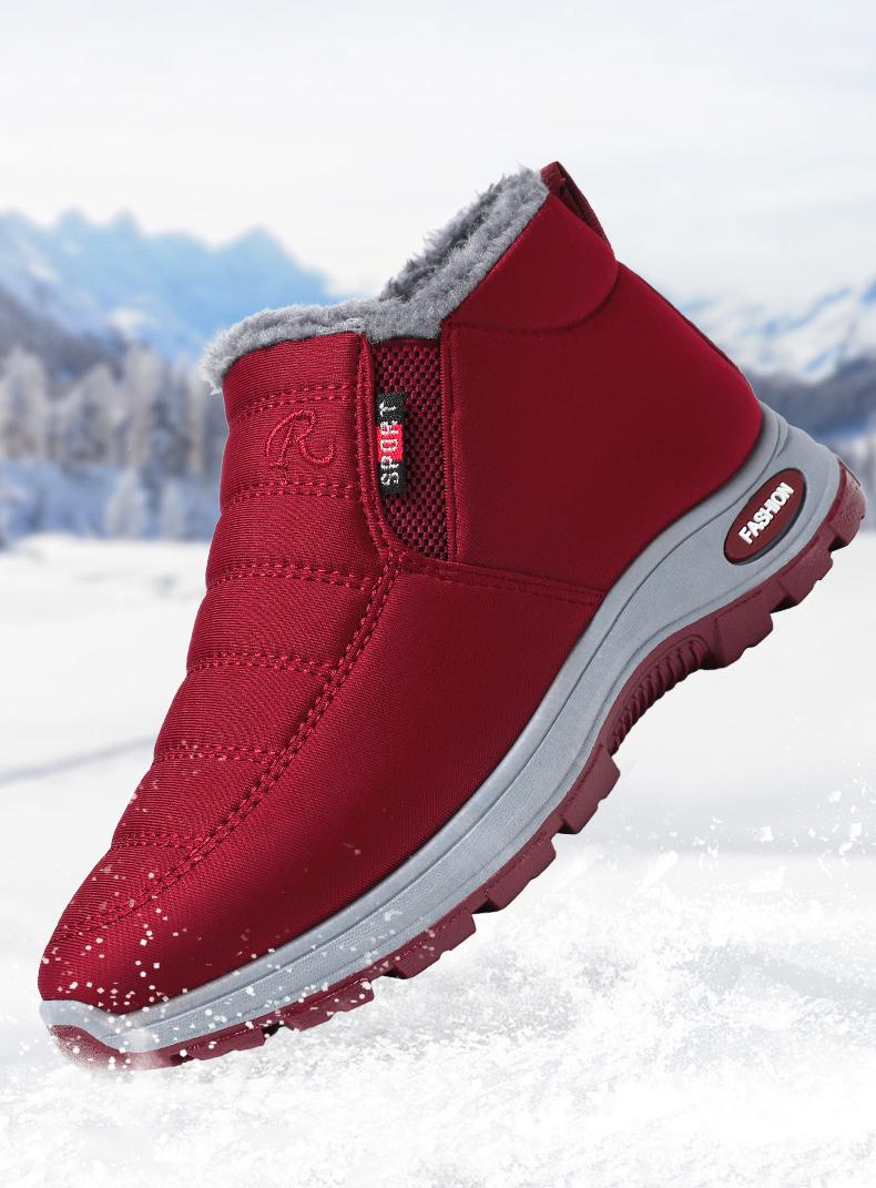 Womens Warm Fur Lined Winter Snow Boots Waterproof Ankle Boots Outdoor Booties Comfortable Shoes for Women Winter Boots for Women Classic Snow Boots Fur Lined Warm Boots Waterproo