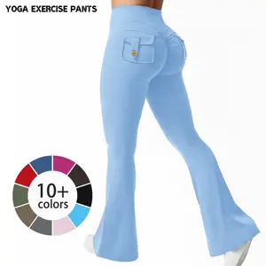 New Women's Leisure Sports Workwear Style Tights, High Elastic Comfortable Material with Fashion Design, High Waist Tummy Control Slimming Yoga Pants, Suitable for Daily Outfit and Gym Fitness Shaping Wide Leg Pants!