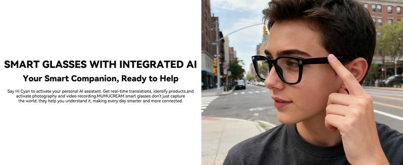 Smart Sports Glasses - First-Person 4K Camera & AI Translator for Outdoor Adventures | Photochromic, Bluetooth, Hands-Free Video