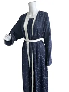 Two piece abaya with belt