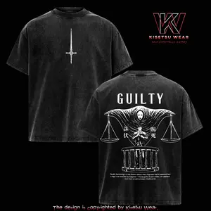 Hiromi Higuruma T-Shirt – Vintage Washed Jujutsu Kaisen Deadly Sentencing Anime Graphic Tee, Judgeman Domain Expansion Manga Print, Oversized Soft Cotton Streetwear, Unisex Casual Apparel, Gift for JJK Fans